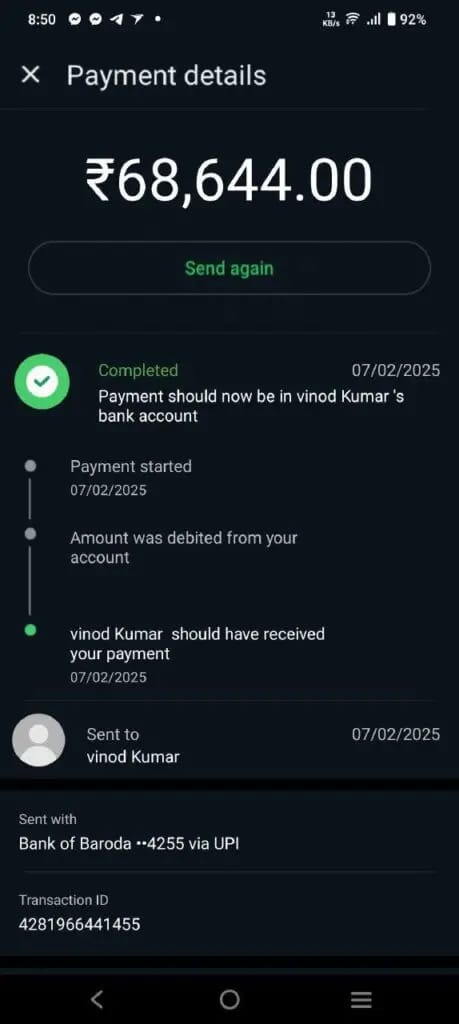 Payment Proof